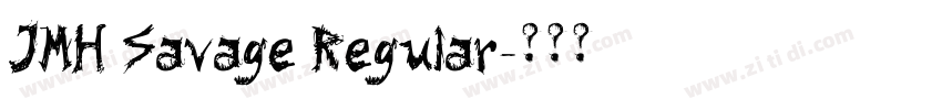 JMH Savage Regular字体转换
